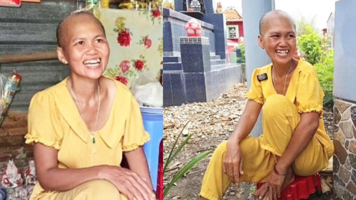 Kisah seorang wanita bangun rumah di kuburan dekat makam suami, terungkap kesehariannya.