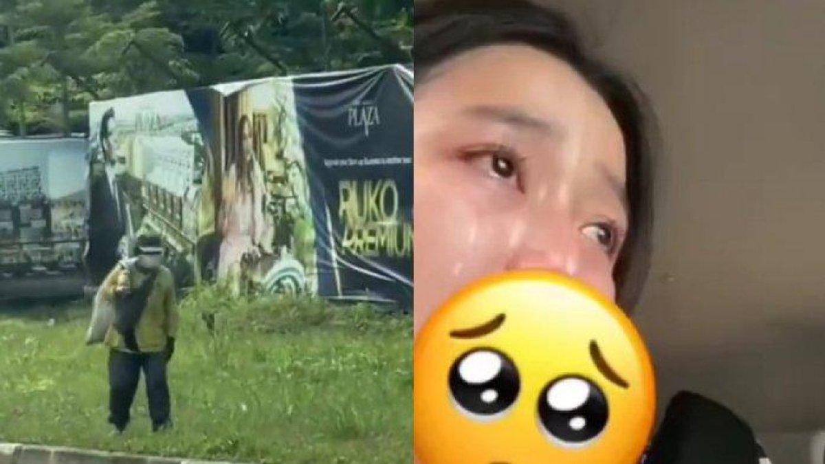 Sebuah tayangan video yang viral di media sosial, seorang wanita menangis tersedu-sedu setelah mendengar curhatan pria paruh baya yang juga sebagai pemulung, bahkan pemulung itu sempat diberi makan dan sejumlah uang oleh wanita tersebut