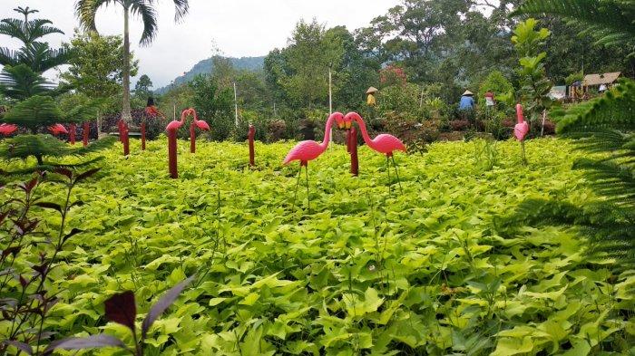 Suasana di wisata Taman Betung, Kemiling, Kota Bandar Lampung.