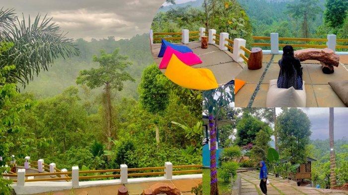Suasana di tempat wisata Puncak Nirwana Lampung, Kota Bandar Lampung.