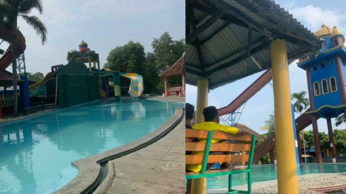 Suasana di Kolam Renang Purus Jaya, Kota Bandar Lampung.