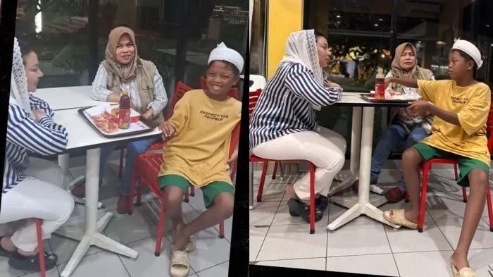 DIJEMPUT BUPATI BREBES - Adnan Prasetyo yang ingin bertemu dengan Gubernur Jawa Barat Dedi Mulyadi sedang berbincang dengan Bupati Brebes Paramitha Widya.