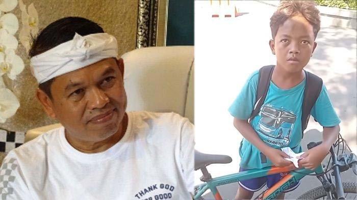 BOCAH VIRAL BREBES - Adnan Prasetyo (kanan) bocah yatim piatu asal Bumiayu, Brebes, Jawa Tengah nekat mengayuh sepeda hingga ratusan kilometer untuk bisa bertemu dengan Gubernur Jawa Barat Dedi Mulyadi di kediaman pribadinya. Berikut sosok Adnan Prasetyo.