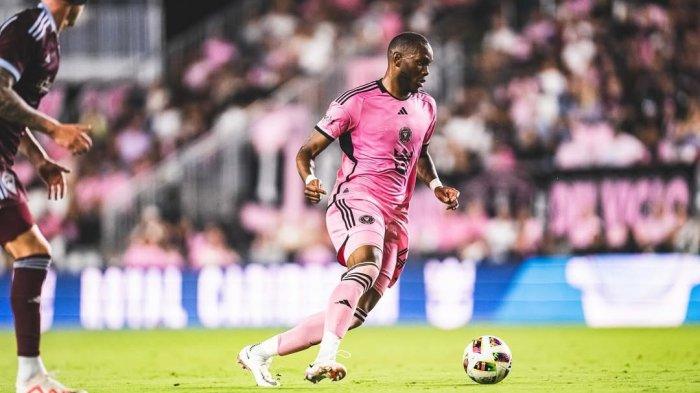 Aksi penyerang anyar Bhayangkara FC, Shanyder Borgelin saat membela Inter Miami