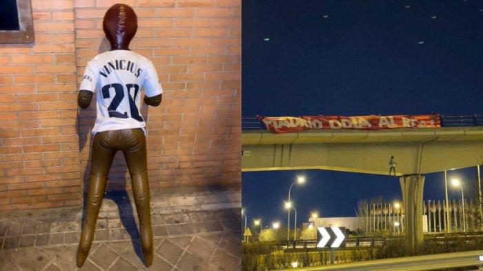 Aksi rasis dengan menggantung boneka balon yang menyerupai Vinicius Junior