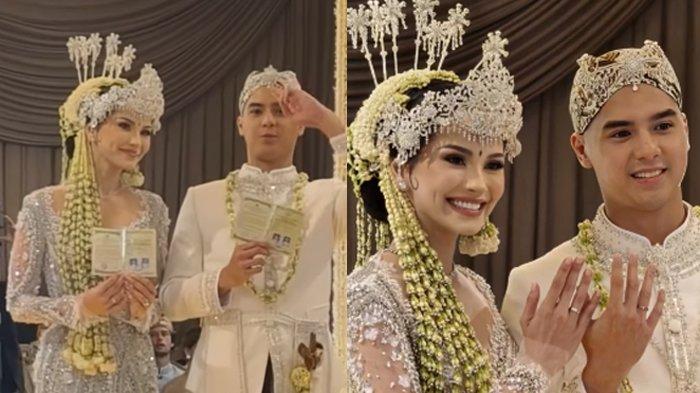AL GHAZALI NIKAH - Al Ghazali dan Alyssa Daguise resmi menikah Senin (16/6/2025). Al sumringah setelah menyandang status suami lalu memajang foto pamer buku nikah.