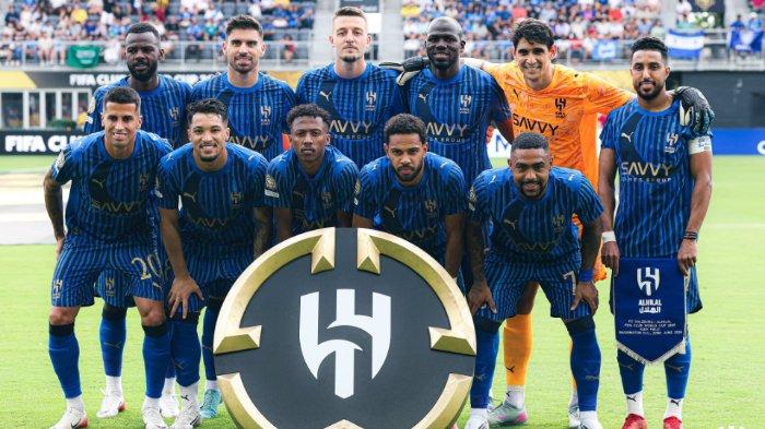 STARTING ELEVEN - Sebelas pemain pertama Al Hilal saat menghadapi RB Salzburg pada pertandingan kedua Grup H Piala Dunia Antarklub 2025, Senin (23/6/2025). (Instagram Al Hilal - 23/6/2025)