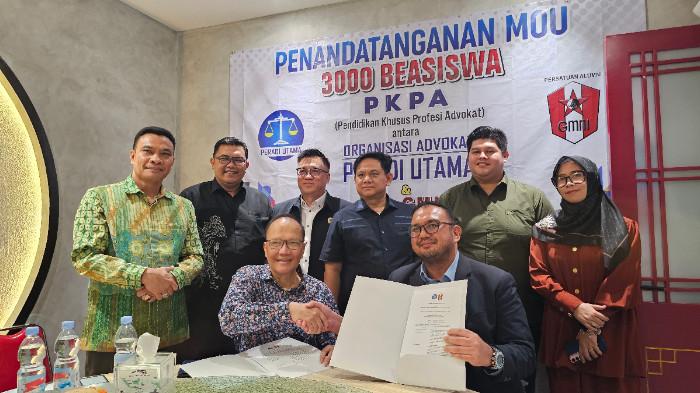 PA GMNI Teken MoU dengan Peradi Utama, 3 Ribu Kader Bisa Terima Beasiswa PKPA