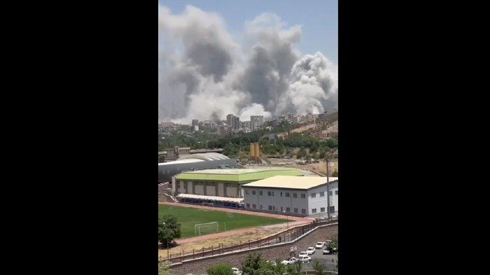 BOM UNIVERSITAS - Israel mengebom Universitas Shahid Beheshti di Teheran, Senin (23/6/2025). Lokasi ini adalah sebuah universitas riset publik di Teheran, dilaporkan telah menjadi sasaran Israel beberapa saat yang lalu.