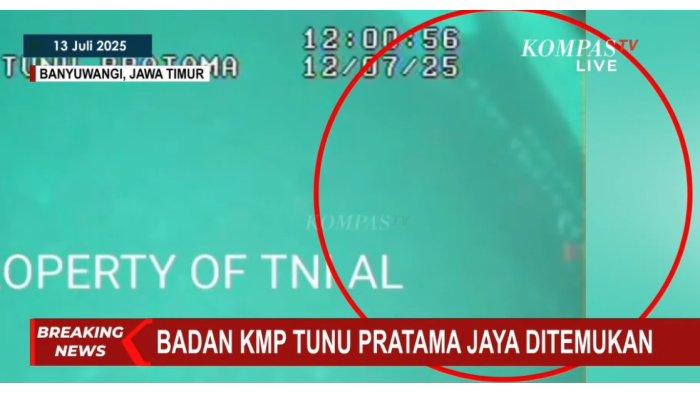Bangkai Kapal KMP Tunu Pratama Jaya Ditemukan di Dasar Laut Selat Bali
