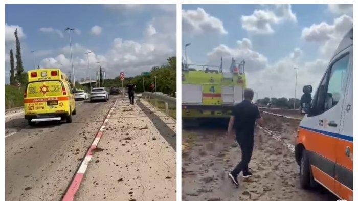 Tembakan rudal balistik ini membuat warga sekitar Bandara Ben Gurion panik. Mereka berlarian keluar rumah dan keluar gedung. Mobil ambulans hilir mudik meraung-raung.