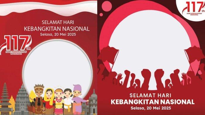 HARI KEBANGKITAN NASIONAL - Berikut 20 twibbon Hari kebangkitan Nasional 2025, 17 Mei 2025 yang dapat digunakan untuk update status di sosial media ataupun dikirimkan sebagai pesan. (Tangkap layar Twibbonize)