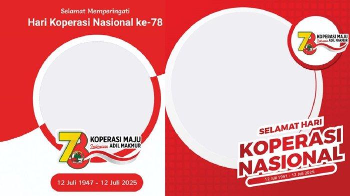 HARI KOPERASI NASIONAL - Berikut 30 twibbon Hari Koperasi Indonesia 2025 yang dapat digunakan untuk update status di sosial media ataupun dikirimkan sebagai pesan. (Tangkap layar Twibbonize)