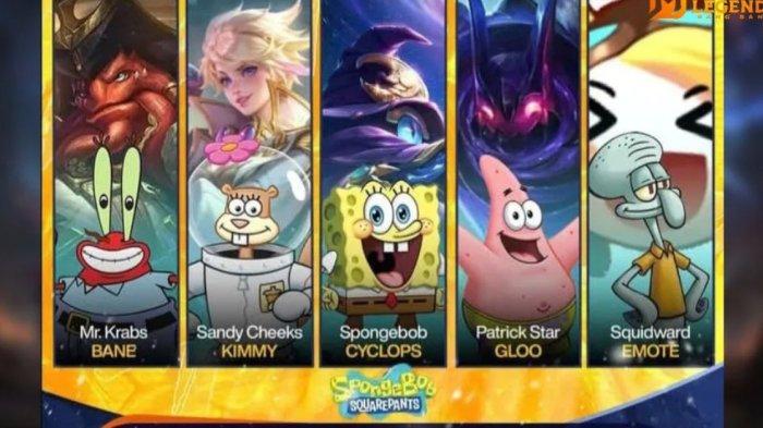 Bocoran kolaborasi Mobile Legends x Spongebob
