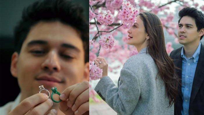 CINCIN UNTUK LUNA MAYA - Maxime Bouttier seolah tak ingin bernasib sama dengan pria terdahulu yang melamar Luna Maya. Ia membuat sang kekasih bahagia. 