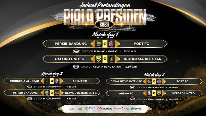 PIALA PRESIDEN 2025 - Cara pembelian tiket dan jadwal pertandingan Piala Presiden 2025. Pembelian tiket sudah dibuka mulai hari ini, Senin (30/6/2025).