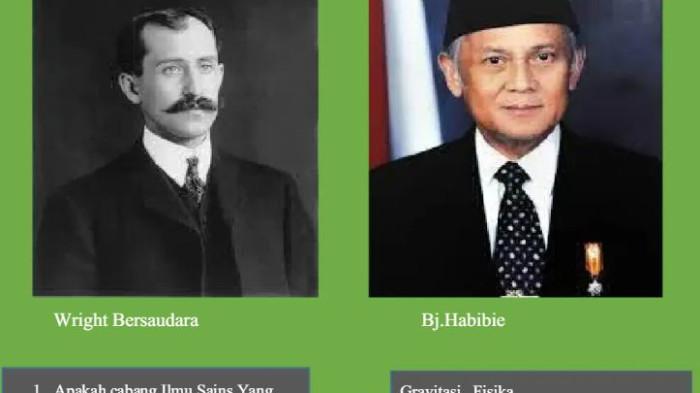 Contoh poster Wright bersaudara & B. J. Habibie