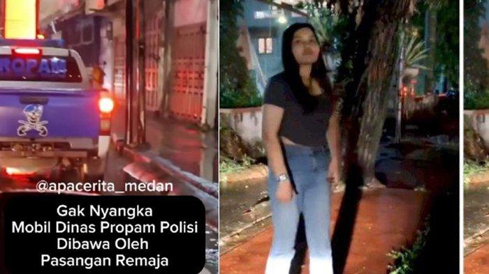 DIDUGA TABRAK MOBIL - Kolase Mobil Propam Polres Tapanuli Selatan (Tapsel) tabrak lari di Jalan Pandu, Kota Medan, Sumut, Minggu (6/7/2025)