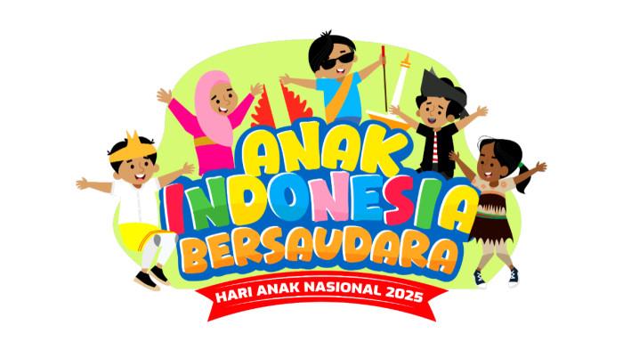 HARI ANAK NASIONAL - Desain grafis Anak Indonesia di Hari Anak Nasional 2025 dari KemenPPPA, diunduh Rabu (23/7/2025). Sejarah Hari Anak Nasional 2025 lengkap dengan tema, logo dan link Twibbon melansir dari pedoman resmi KemenPPPA, diperingati setiap tanggal 23 Juli.