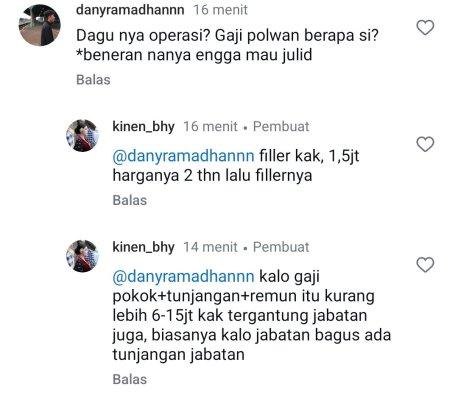 Eby bocorkan gaji polisi hingga bisa filler dagu (Instagram @kinen_bhy)