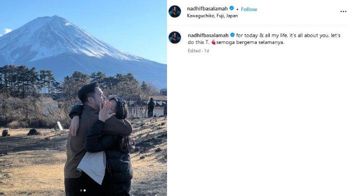 Foto tangkapan layar Instagram @nadhifbasalamah
