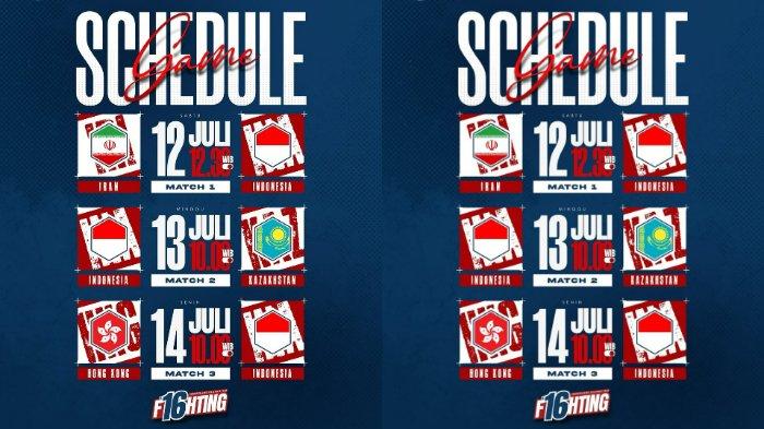 JADWAL VOLI AVC - Jadwal pertandingan Timnas voli U16 Indonesia di kejuaraan voli Asia AVC U16 2025 putra yang berlangsung di Thailand, 12-19 Juli.