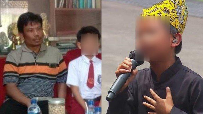 JUDI ONLINE - Joko Suyoto (kiri) ayah Farel Prayoga (kanan) penyanyi viral cilik di Banyuwangi, Jawa Timur, Agustus 2022. Kompas.com/Rizki Alfian Restiawan. Kini sang ayah terjerat kasus judi online