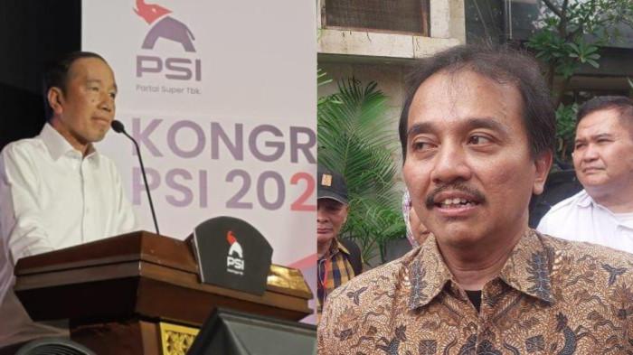 KASUS IJAZAH JOKOWI - Mantan Menteri Pemuda dan Olahraga (Menpora) Roy Suryo memprotes soal Presiden ke-7 RI Joko Widodo (Jokowi) yang tidak hadir langsung di Polda Metro Jaya untuk pemeriksaan soal kasus tudingan ijazah palsu. Namun Jokowi justru hadir di acara Kongres Partai Solidaritas Indonesia (PSI) di Solo, Jawa Tengah, pada Sabtu (19/7/2025).