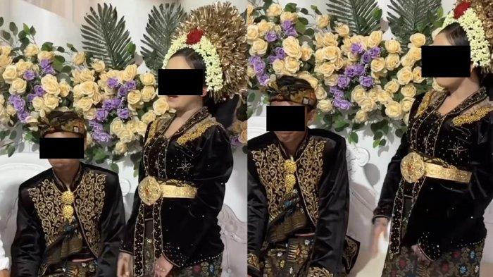 PERNIKAHAN DINI VIRAL - Keluarga bocah yang jadi pengantin viral di Lombok akui sebelumnya pasangan pengantin itu sudah pernah akan dipisahkan usai jalani kawin culik. (Kolase Tribunnews // Istimewa)