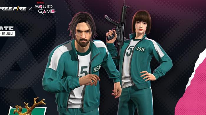 FF X SQUID GAME - Kolaborasi Free Fire x Squid Game hadirkan skin menarik seperti 'pemain 456'. (Diunduh dari Instagram Free Fire Indonesia)
