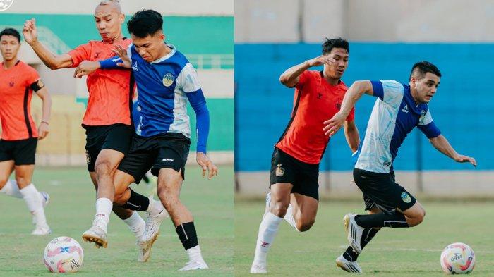 Potret uji coba PSIM Yogyakarta melawan Persik Kediri di Stadion Sultan Agung Bantul, Sabtu (12/7). Uji coba tersebut merupakan persiapan jelang kompetisi Liga 1 2025/2026 bergulir. (Foto diambil dari Instagram PSIM pada Senin, 14 Juli 2025).