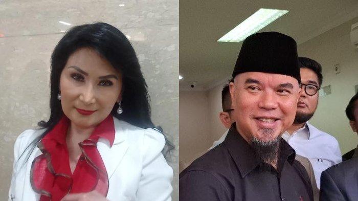 DHANI VS LITA - Potret psikolog Lita Gading (kiri) saat ditemui Grid.ID di Bareskrim Mabes Polri, Senin (21/4/2025). Potret Ahmad Dhani (kanan) menyambangi kantor KPAI di kawasan Menteng Jakarta Pusat, Rabu (9/7/2025). Komentar Dhani soal konten Lita Gading terhadap putrinya,SA.