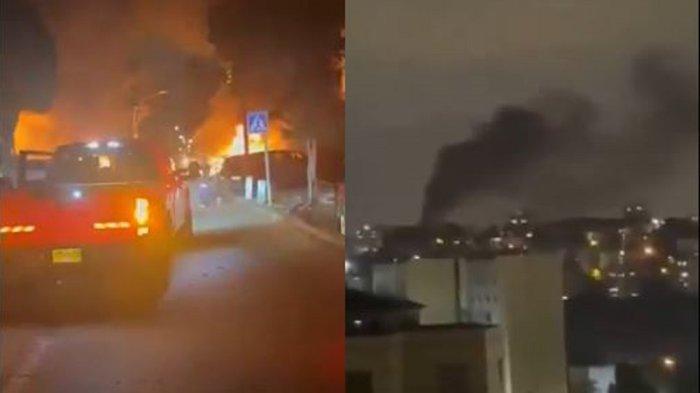 IRAN SERANG ISRAEL - Kondisi Haifa Israel usai diserang rudal Iran, Minggu (15/6/2025). Perang antara Israel dan Iran terus berlanjut hingga Senin (16/6/2025) Angkatan Bersenjata Iran menggunakan senjata baru untuk membombardir Israel.
