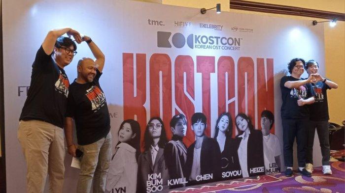 JUMPA PERS KOSTCON - Promotor gelar jumpa pers Korean OST Concert (KOSTCON) di Jakarta.