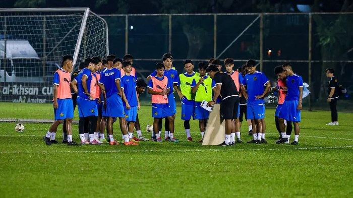 Latihan timnas Malaysia U23