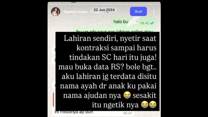 PAKAI NAMA AJUDAN - Lisa Mariana, selebgram diduga selingkuhan eks Gubernur Jawa Barat (Jabar) Ridwan Kamil kembali membuat pengakuan yang menjadi sorotan, Jumat (28/3/2025). Ia mengaku blak-blakan menuliskan nama ajudan sebagai ayah kandung dari anak yang dilahirkannya.