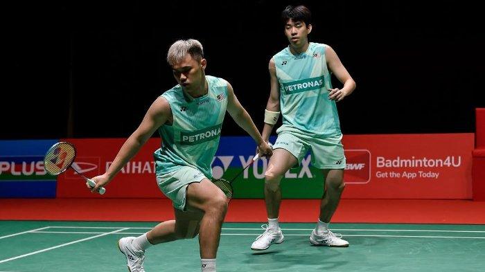 MAN/TEE MALAYSIA - Ganda putra Malatsia, Man Wei Chong/Kai Wun Tee dalam babak semifinal Malaysia Masters 2025 di Axiata Arena, pada 24 Mei 2025. (Foto: BAM)