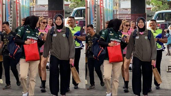 Megawati Hangestri tiba di venue Final Four Proliga 2025