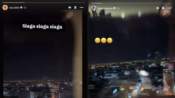 Momen pemain Timnas voli putra Indonesia, Doni Haryono dan Dio Zulfikri