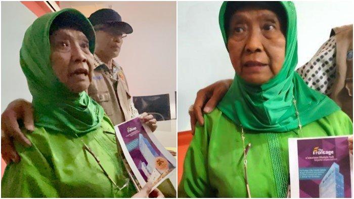 KASUS PENIPUAN - Hartinah (83), salah satu korban dugaan penipuan Apartemen The Frontage, Surabaya dalam mediasi yang digelar Wakil Walikota Surabaya Armuji dengan PT Tri Karya Graha Utama, Rabu (9/7/2025).