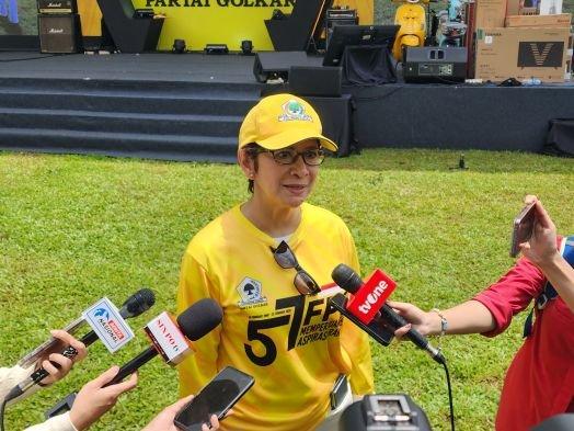 PELANTIKAN KEPALA DAERAH - Ketua Bidang Media dan Penggalangan Opini Nurul Arifin, mengucapkan selamat kepada 961 kepala daerah hasil Pilkada Serentak 2024, yang baru dilantik oleh Presiden Prabowo Subianto, di Istana Kepresidenan Jakarta. Nurul berharap, kehadiran kepala daerah yang baru dilantik itu bisa membuat solid pemerintahan ke depannya. (Tribunnews.com/ Chaerul Umam)