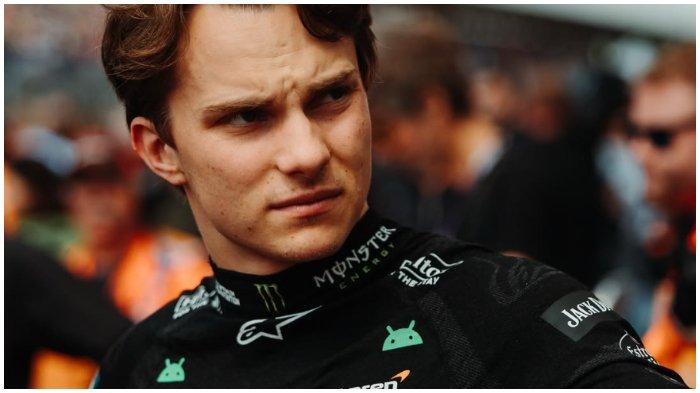 SOSOK OSCAR PIASTRI - Ekspresi pembalap tim McLaren, Oscar Piastri, sesaat setelah menyelesaikan balapan Formula 1 GP Silverstone, Inggris, Minggu (6/7/2025).