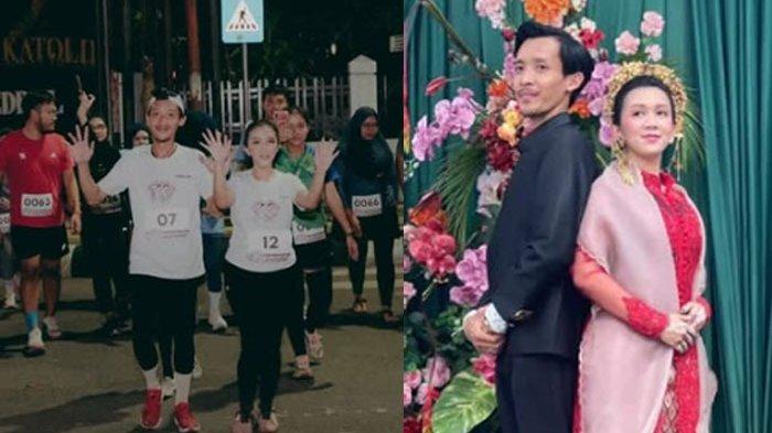 PENGANTIN LARI - Ide tak biasa yang dipilih pasangan pengantin asal Banjarmasin Kalimantan Selatan. Ada 'pengantin lari' , ini sosoknya.