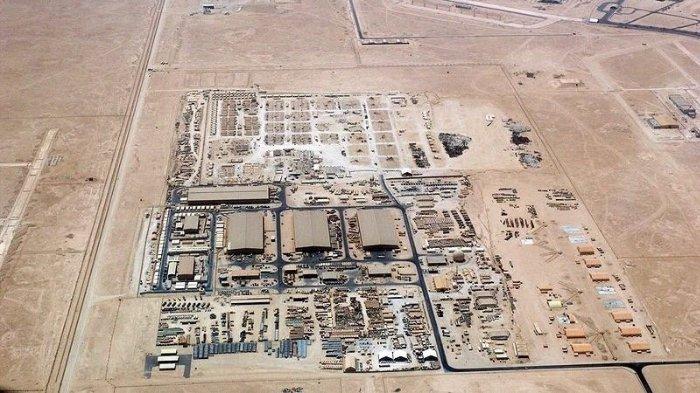 PANGKALAN MILITER AS - Foto memperlihatkan pangkalan udara Amerika Serikat (AS) di Qatar, Al-Udeid.