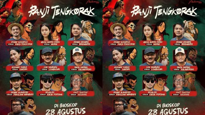 ANIMASI PANJI TENGKORAK - Deretan aktor beken ikut dilibatkan sebagai pengisi suara tokoh-tokoh dalam film animasi Panji Tengkorak. Selain Denny Sumargo, ada nama Aghniny Haque, Donny Alamsyah, Cok Simbara.