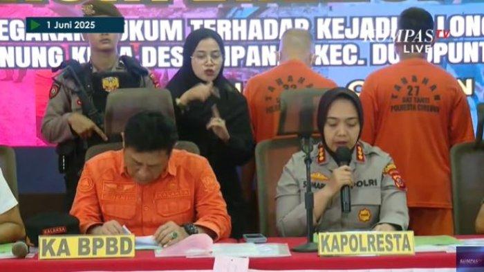 PEMILIK DAN PENGAWAS TERSANGKA - AK dan AR ditetapkan menjadi tersangka dalam longsor yang terjadi di tambang galian C di kawasan Gunung Kuda, Desa Cipanas, Kecamatan Dukunpuntang, Kabupaten Cirebon, Jawa Barat, yang terjadi pada Jumat (30/5/2025) lalu. AK merupakan pemilik dari tambang dan Ketua Koperasi Al-Ajariyah. Sementara AR merupakan pengawas atau tangan kanan dari AK.