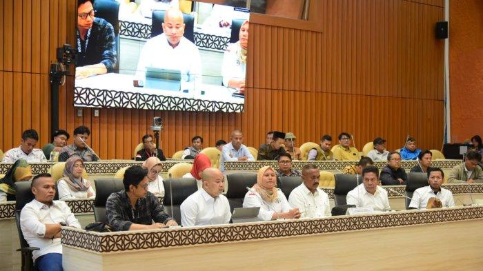 TEMUI DPR - Perkumpulan  Pendamping Desa Indonesia (Pertepedesia) melakukan rapat dengar pendapat dengan Komisi V DPR RI di Jakarta, Selasa (4/3/2025).