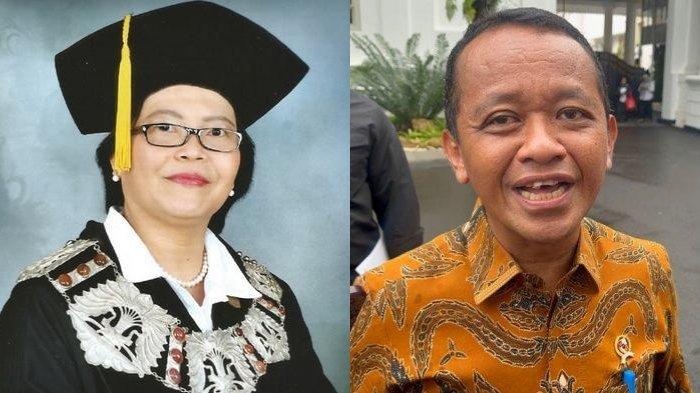 POLEMIK DISERTASI BAHLIL - Potret Guru Besar FH UI, Sulistyowati Irianto, dan Menteri ESDM, Bahlil Lahadalia. Pada Jumat (7/3/2025), UI mengumumkan sanksi terhadap Bahlil terkait disertasi miliknya yang dianggap melanggar secara etik akademik. Bahlil diminta memperbaiki disertasinya dan menyampaikan permohonan maaf kepada seluruh civitas akademik UI. Namun, keputusan UI itu dipertanyakan oleh Sulistyowati. Ia menilai pelanggaran terkait disertasi Bahlil adalah kejadian luar biasa.
