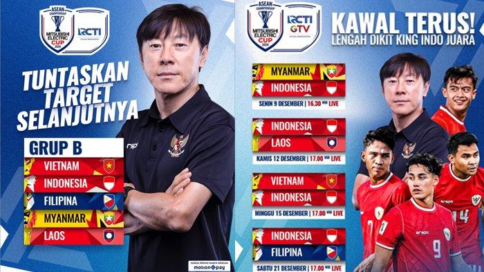 Jadwal Timnas Indonesia di Piala AFF 2024 yang akan disiarkan langsung RCTI. (Foto: Instagram RCTI Sports)