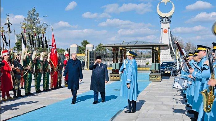 PRABOWO BERTEMU ERDOGAN - Presiden Republik Indonesia Prabowo Subianto, melakukan pertemuan bilateral dengan Presiden Turkiye, Recep Tayyip Erdogan, di Istana Kepresidenan Turkiye, Kamis (10/4/2025).